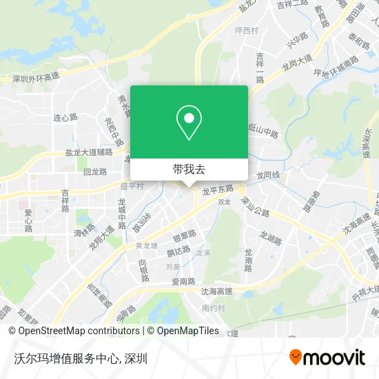 沃尔玛增值服务中心地图