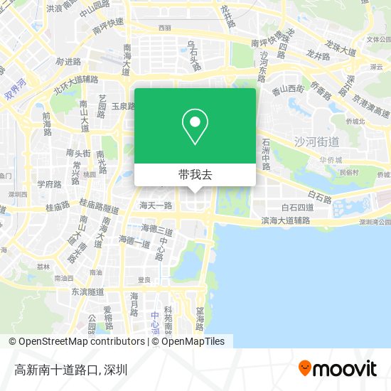 高新南十道路口地图