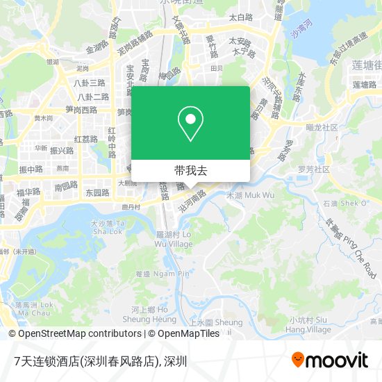 7天连锁酒店(深圳春风路店)地图