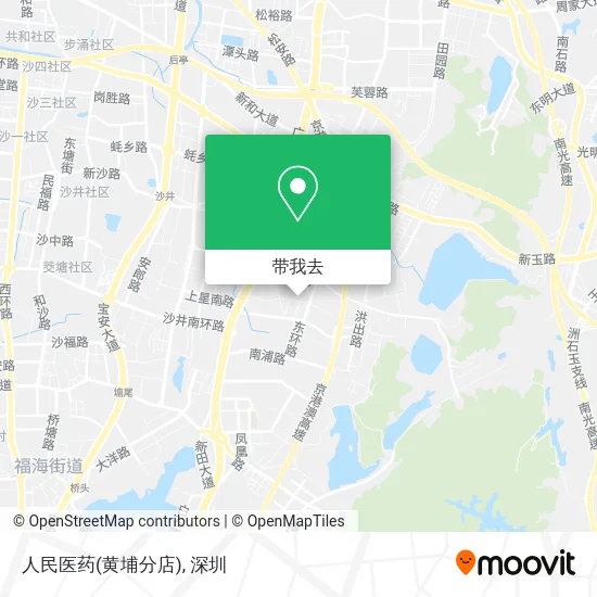 人民医药(黄埔分店)地图