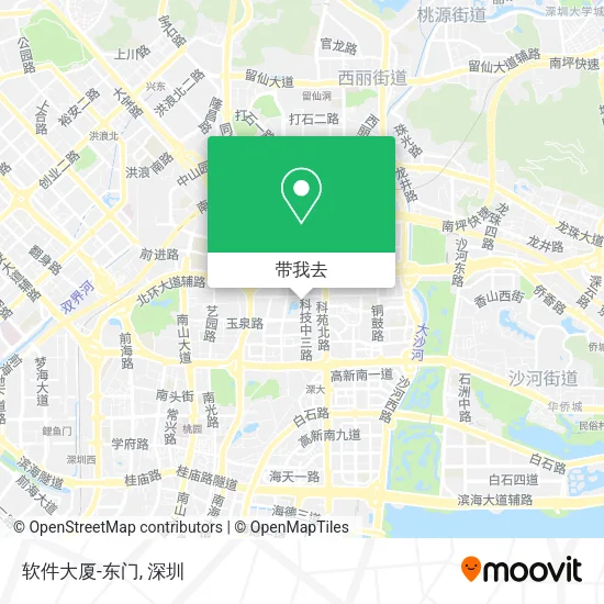 软件大厦-东门地图