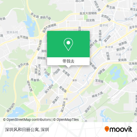 深圳风和日丽公寓地图