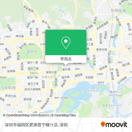 深圳市福田区肥弟普宁粿汁店地图