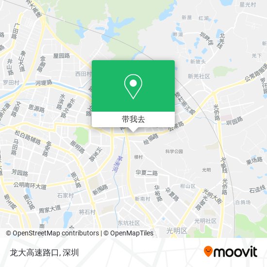 龙大高速路口地图