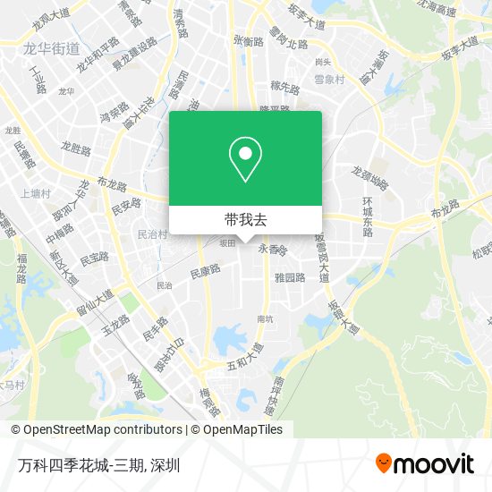 万科四季花城-三期地图