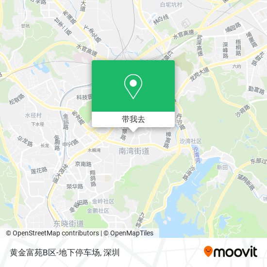 黄金富苑B区-地下停车场地图
