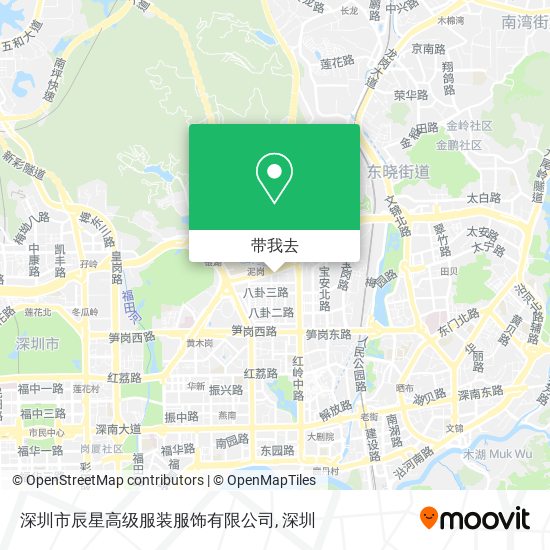 深圳市辰星高级服装服饰有限公司地图