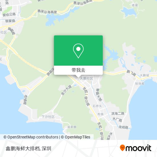 鑫鹏海鲜大排档地图