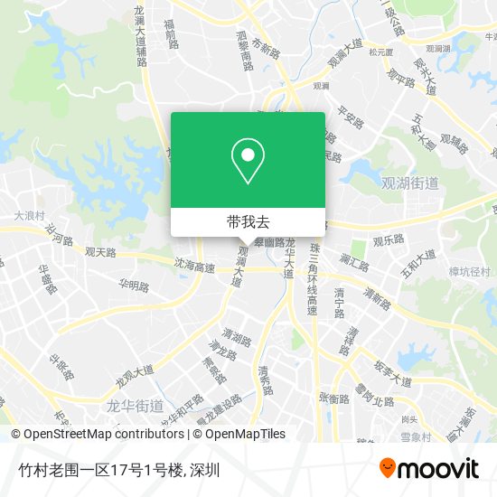 竹村老围一区17号1号楼地图