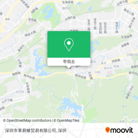 深圳市掌易够贸易有限公司地图