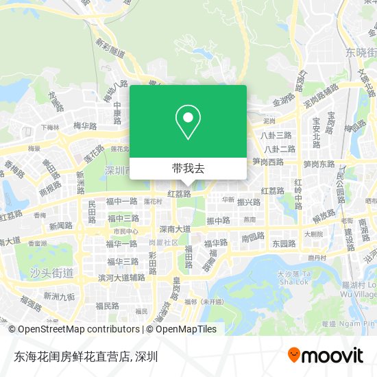 东海花闺房鲜花直营店地图