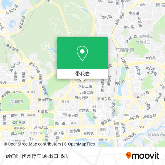 岭尚时代园停车场-出口地图