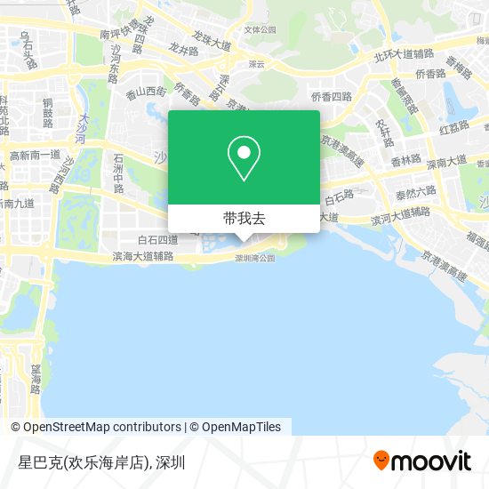 星巴克(欢乐海岸店)地图