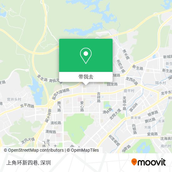 上角环新四巷地图