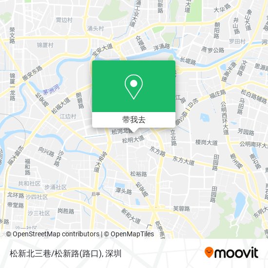 松新北三巷/松新路(路口)地图