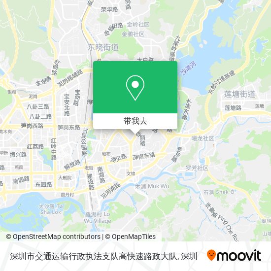 深圳市交通运输行政执法支队高快速路政大队地图