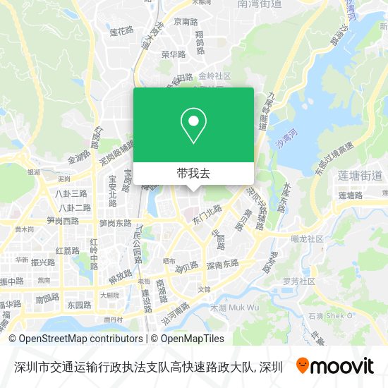 深圳市交通运输行政执法支队高快速路政大队地图