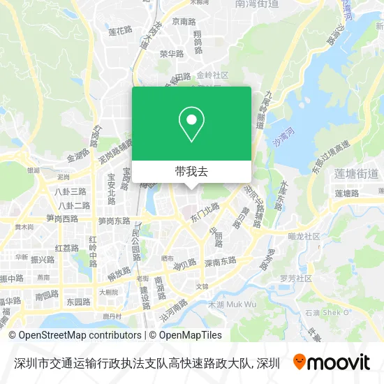 深圳市交通运输行政执法支队高快速路政大队地图