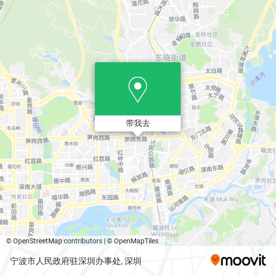 宁波市人民政府驻深圳办事处地图