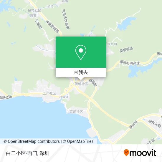 白二小区-西门地图