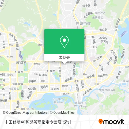 中国移动4G琼盛贸易指定专营店地图