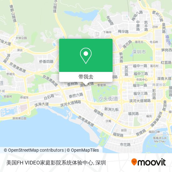 美国FH VIDEO家庭影院系统体验中心地图