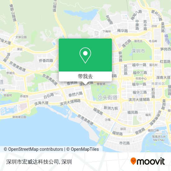 深圳市宏威达科技公司地图