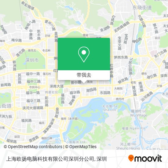 上海欧扬电脑科技有限公司深圳分公司地图