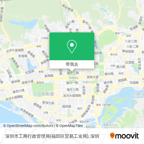 深圳市工商行政管理局(福田区贸易工业局)地图