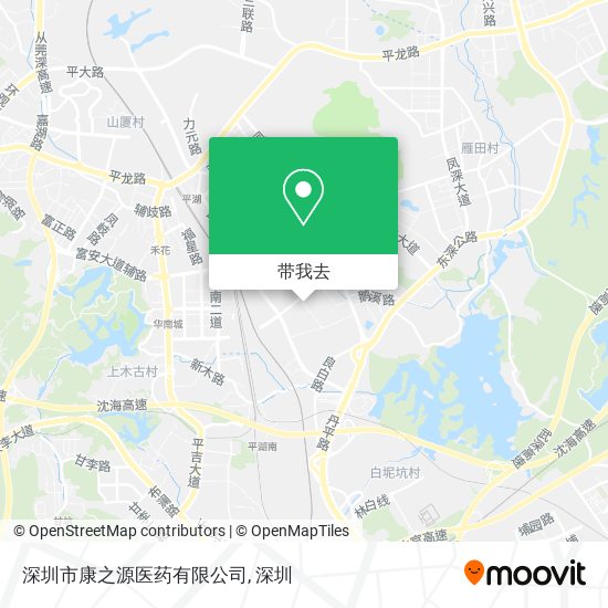 深圳市康之源医药有限公司地图