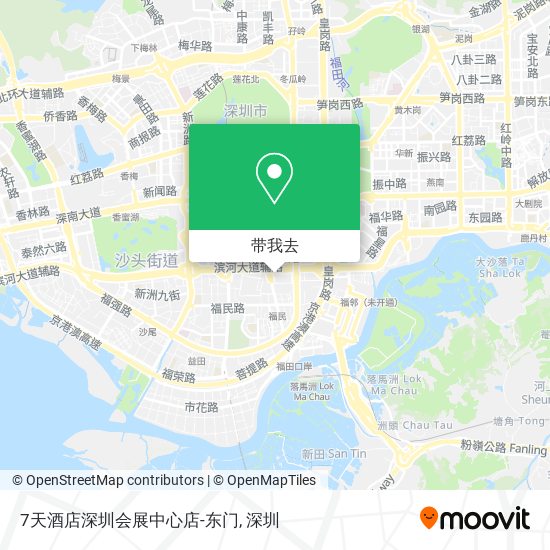 7天酒店深圳会展中心店-东门地图