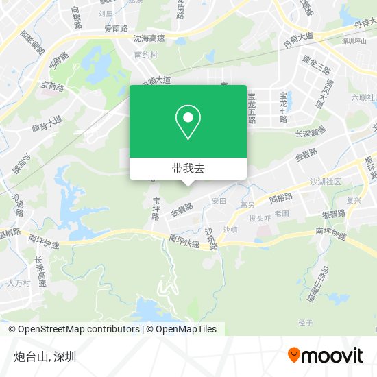炮台山地图