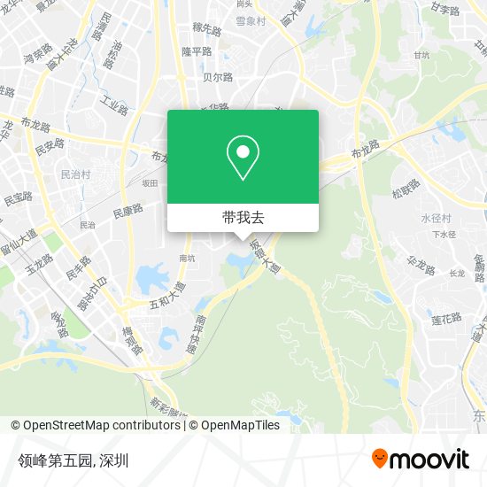领峰第五园地图