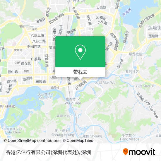 香港亿信行有限公司(深圳代表处)地图