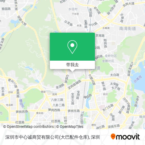 深圳市中心诚商贸有限公司(大巴配件仓库)地图