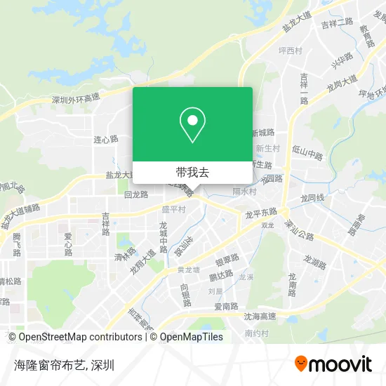 海隆窗帘布艺地图