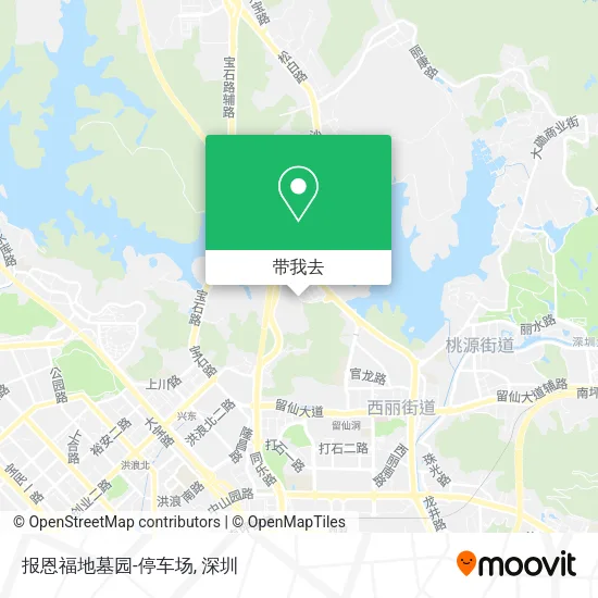报恩福地墓园-停车场地图