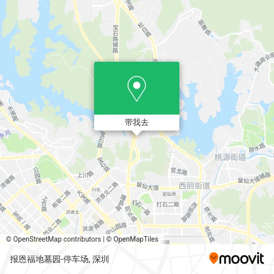 报恩福地墓园-停车场地图