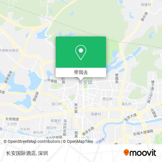 长安国际酒店地图