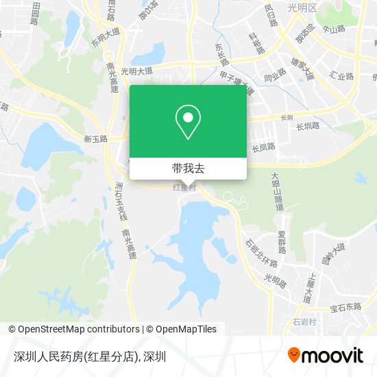 深圳人民药房(红星分店)地图