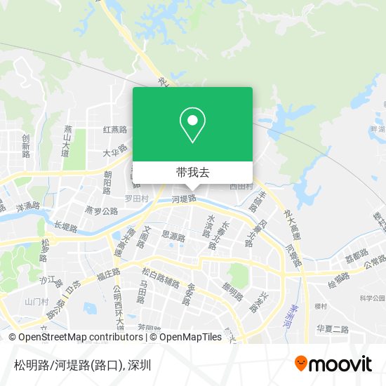 松明路/河堤路(路口)地图