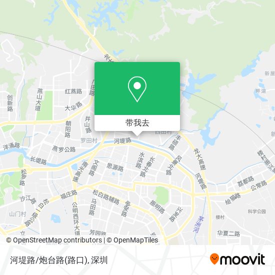 河堤路/炮台路(路口)地图