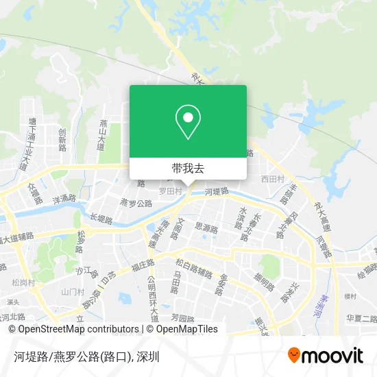 河堤路/燕罗公路(路口)地图
