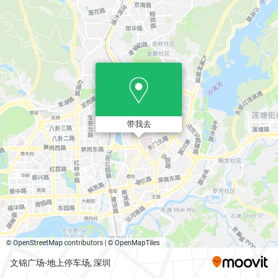 文锦广场-地上停车场地图