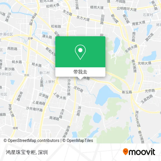 鸿星珠宝专柜地图