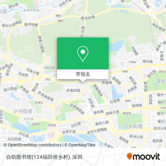 自助图书馆(124福田侨乡村)地图