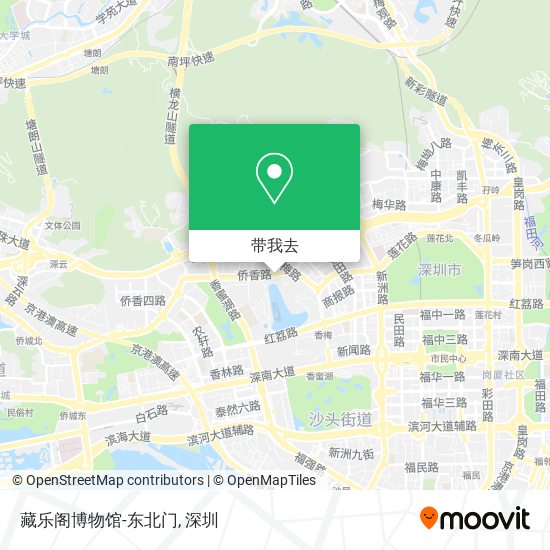 藏乐阁博物馆-东北门地图