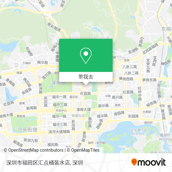 深圳市福田区汇点桶装水店地图