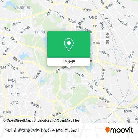 深圳市诚如意酒文化传媒有限公司地图
