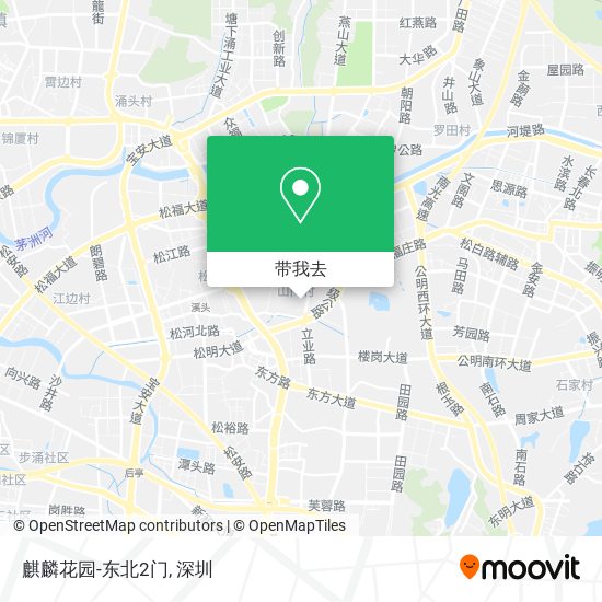 麒麟花园-东北2门地图